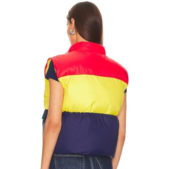 MOTHER The Pillow Talk Tri Color Puffer Vest - Size S - NWT - Picture 3 of 6